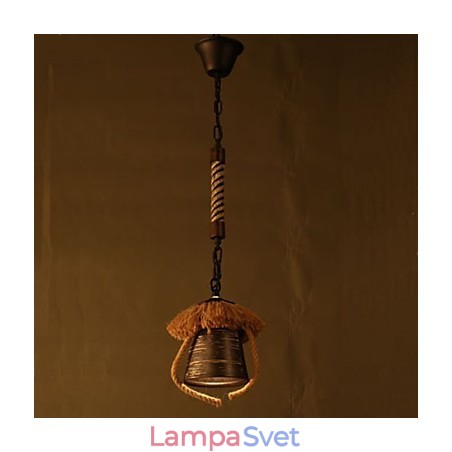 Americká Country Retro Konopná keramická lampa Americká Country Retro Konopná keramická lampa