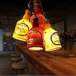 Americká jednoduchá retro závesná lampa Jednohlavá závesná závesná lampa