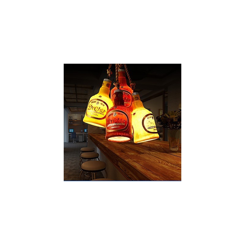 Americká jednoduchá retro závesná lampa Jednohlavá závesná závesná lampa