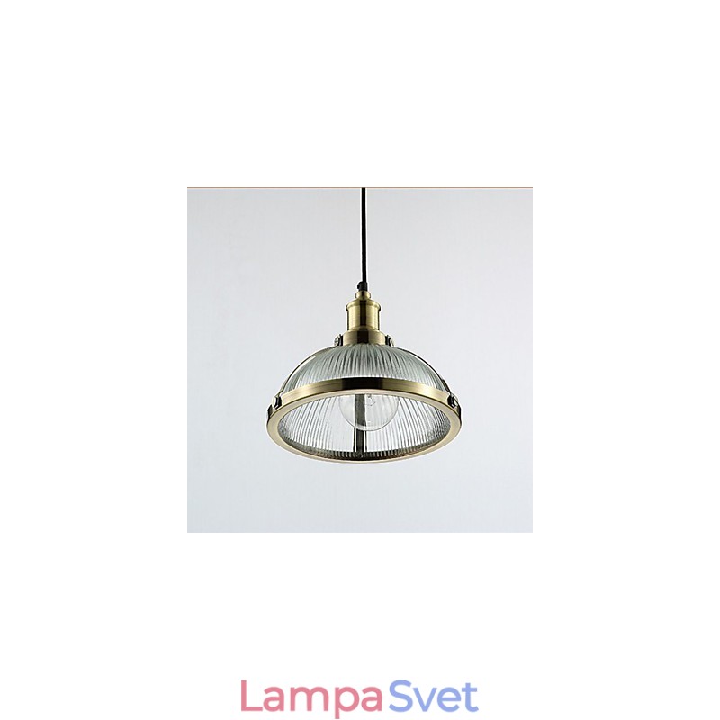 Americká retro sklenená lampa tienidlo malé závesné svietidlo