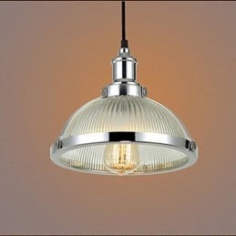 Americká retro sklenená lampa tienidlo malé závesné svietidlo