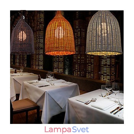 Ratanový luster Luster Creative Retro Ratanová lampa Ratanový luster Luster Creative Retro Ratanová lampa