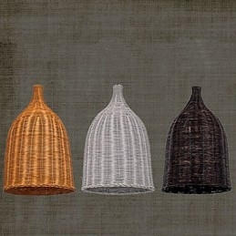 Ratanový luster Luster Creative Retro Ratanová lampa