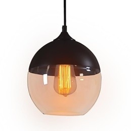 WestMenLights Moderné Vintage sklenené stropné závesné svietidlo s priemerom 200 mm