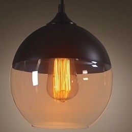 WestMenLights Moderné Vintage sklenené stropné závesné svietidlo s priemerom 200 mm