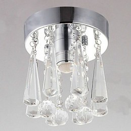 Moderné svietidlá Crystal 1 zapustené v tvare koruny