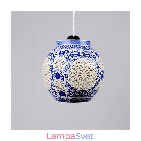Retro keramická lampa Stairs Blue Single Head Luster Creative Retro keramická lampa Stairs Blue Single Head Luster Creative
