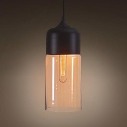 WestMenLights Elegantné tienidlo na fľaše Urob si sám Stropná lampa Sklenené Závesné osvetlenie Edison Bulb Home