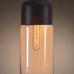 WestMenLights Elegantné tienidlo na fľaše Urob si sám Stropná lampa Sklenené Závesné osvetlenie Edison Bulb Home