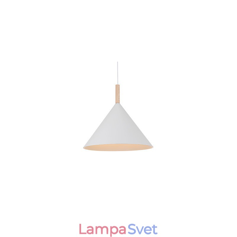 Mini umelecká kužeľová závesná lampa 1 Svetlá Mordern Jednoduchosť Finish Čiernobiela hliníková a drevená závesná lampa