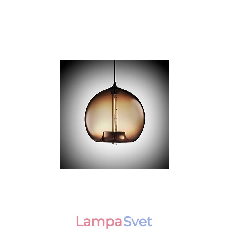 Retro kreatívna jednohlavá sklenená závesná lampa kaviareň v miske zlatej rybky