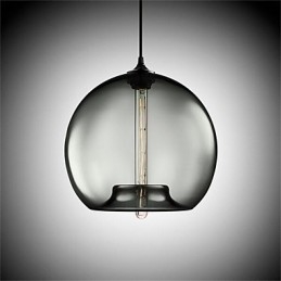 Retro kreatívna jednohlavá sklenená závesná lampa kaviareň v miske zlatej rybky
