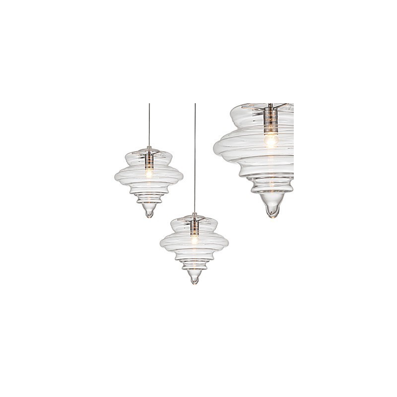 Závesná lampa 1 Svetlá Moderná Jednoduchosť Bezfarebné číre sklo