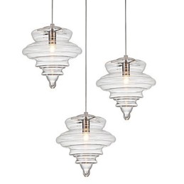 Závesná lampa 1 Svetlá Moderná Jednoduchosť Bezfarebné číre sklo