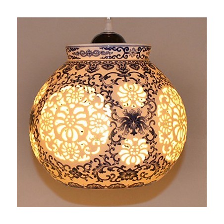 Retro keramická lampa Stairs Blue Single Head Luster Creative Retro keramická lampa Stairs Blue Single Head Luster Creative