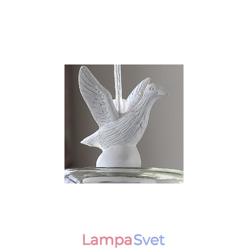 Jednohlavý káčatka Vtáky sklenený luster na jedlá Luster