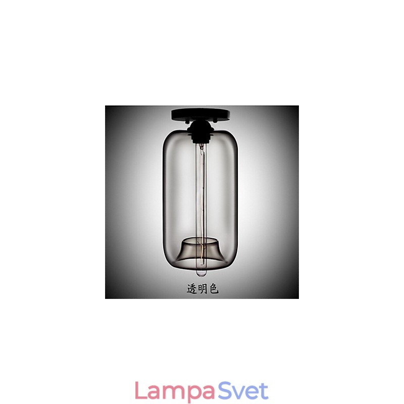 Retro kreatívna jednohlavá sklenená závesná lampa kaviareň v miske zlatej rybky