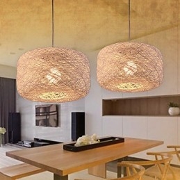 Európsky módny luster Moderný minimalistický domáci ratanový guľový luster