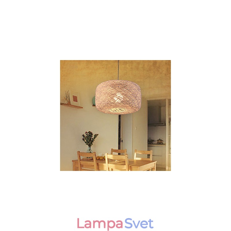 Európsky módny luster Moderný minimalistický domáci ratanový guľový luster