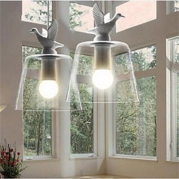 American Style Retro Creative Single Head Glass lampa Nordic Cafe