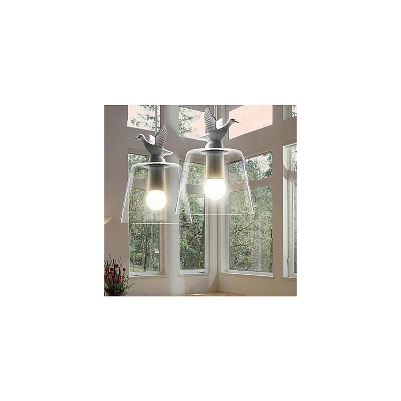 American Style Retro Creative Single Head Glass lampa Nordic Cafe