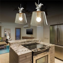 American Style Retro Creative Single Head Glass lampa Nordic Cafe