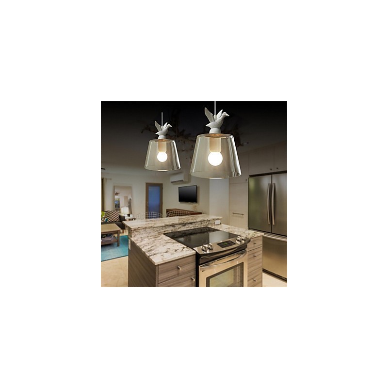 American Style Retro Creative Single Head Glass lampa Nordic Cafe
