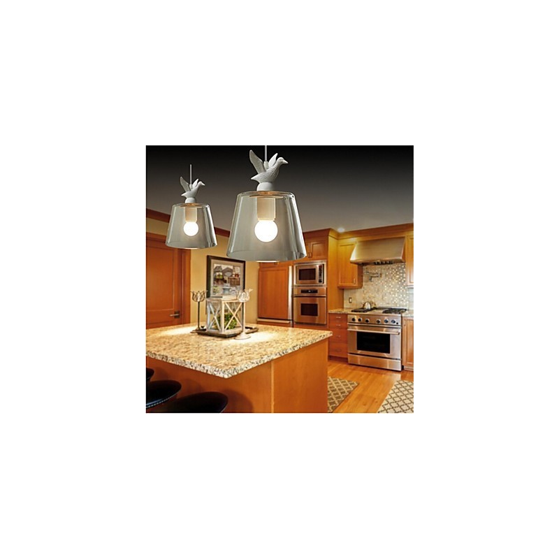 American Style Retro Creative Single Head Glass lampa Nordic Cafe