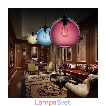 Retro kreatívna jednohlavá sklenená závesná lampa kaviareň v miske zlatej rybky Retro kreatívna jednohlavá sklenená závesná lampa kaviareň v miske zlatej rybky