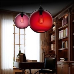Retro kreatívna jednohlavá sklenená závesná lampa kaviareň v miske zlatej rybky
