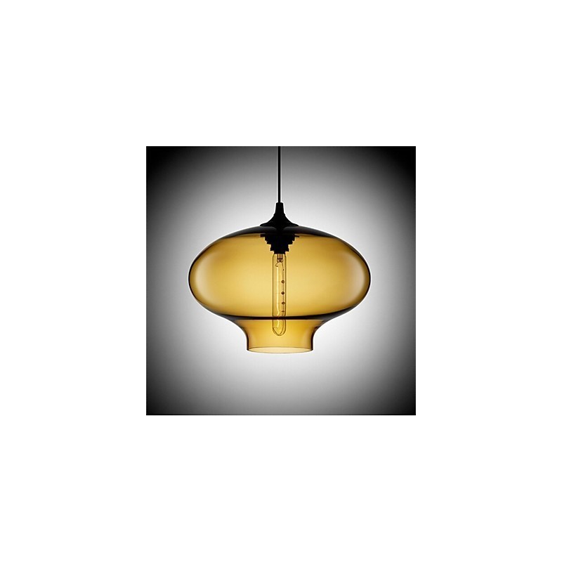 Retro kreatívna jednohlavá sklenená závesná lampa kaviareň v miske zlatej rybky