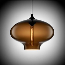 Retro kreatívna jednohlavá sklenená závesná lampa kaviareň v miske zlatej rybky