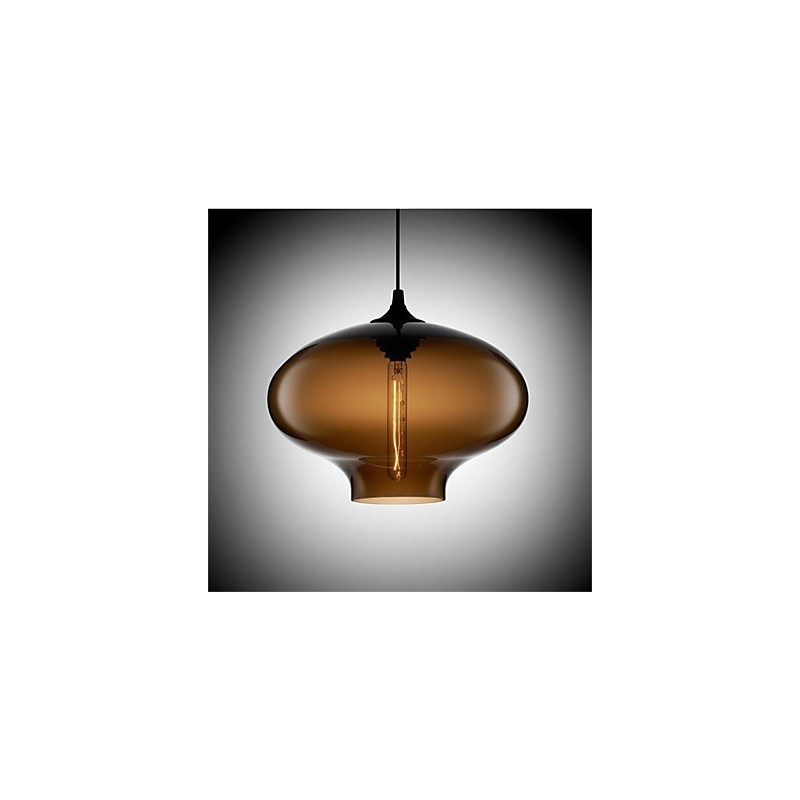 Retro kreatívna jednohlavá sklenená závesná lampa kaviareň v miske zlatej rybky