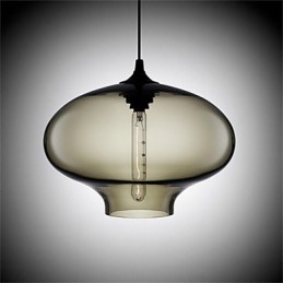 Retro kreatívna jednohlavá sklenená závesná lampa kaviareň v miske zlatej rybky