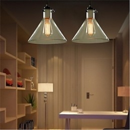 American Style Retro Creative Single Head Glass lampa Nordic Cafe