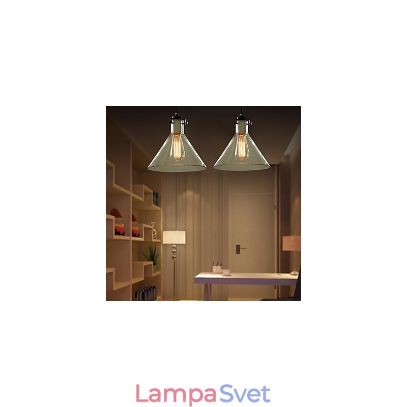 American Style Retro Creative Single Head Glass lampa Nordic Cafe