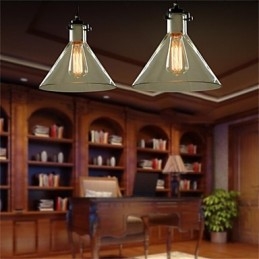 American Style Retro Creative Single Head Glass lampa Nordic Cafe