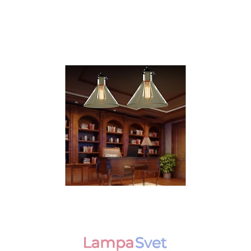 American Style Retro Creative Single Head Glass lampa Nordic Cafe