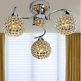 Kupolové svetlo moderného krištáľu Absorbujte kupolové svetlo Jedlá Luster Droplight Sedenie