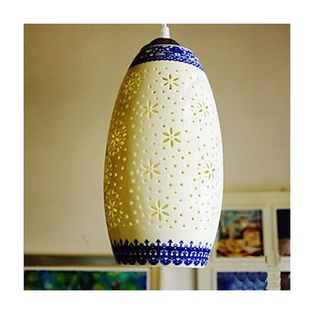 Retro keramická lampa Stairs Blue Single Head Luster Creative Retro keramická lampa Stairs Blue Single Head Luster Creative