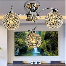 Kupolové svetlo moderného krištáľu Absorbujte kupolové svetlo Jedlá Luster Droplight Sedenie