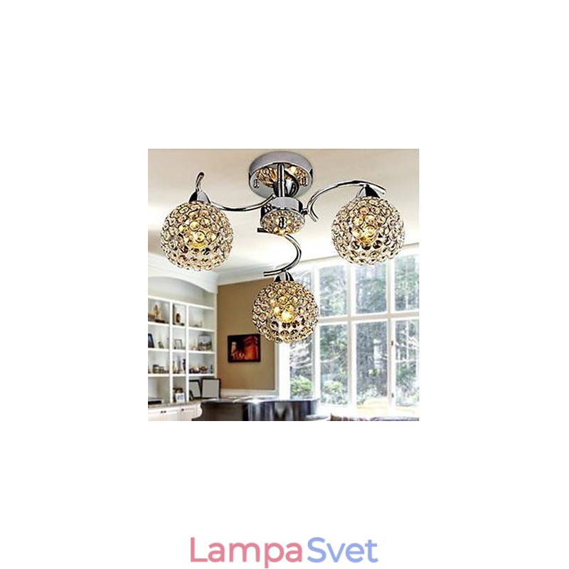 Kupolové svetlo moderného krištáľu Absorbujte kupolové svetlo Jedlá Luster Droplight Sedenie