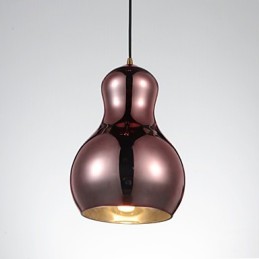 Závesná lampa v tvare tekvice 1 Svetlá Moderná Jednoduchosť Zlatá Chróm Ružové zlato Jantárová dymovo sivá Sklo a uhlíková oceľ