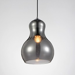 Závesná lampa v tvare tekvice 1 Svetlá Moderná Jednoduchosť Zlatá Chróm Ružové zlato Jantárová dymovo sivá Sklo a uhlíková oceľ