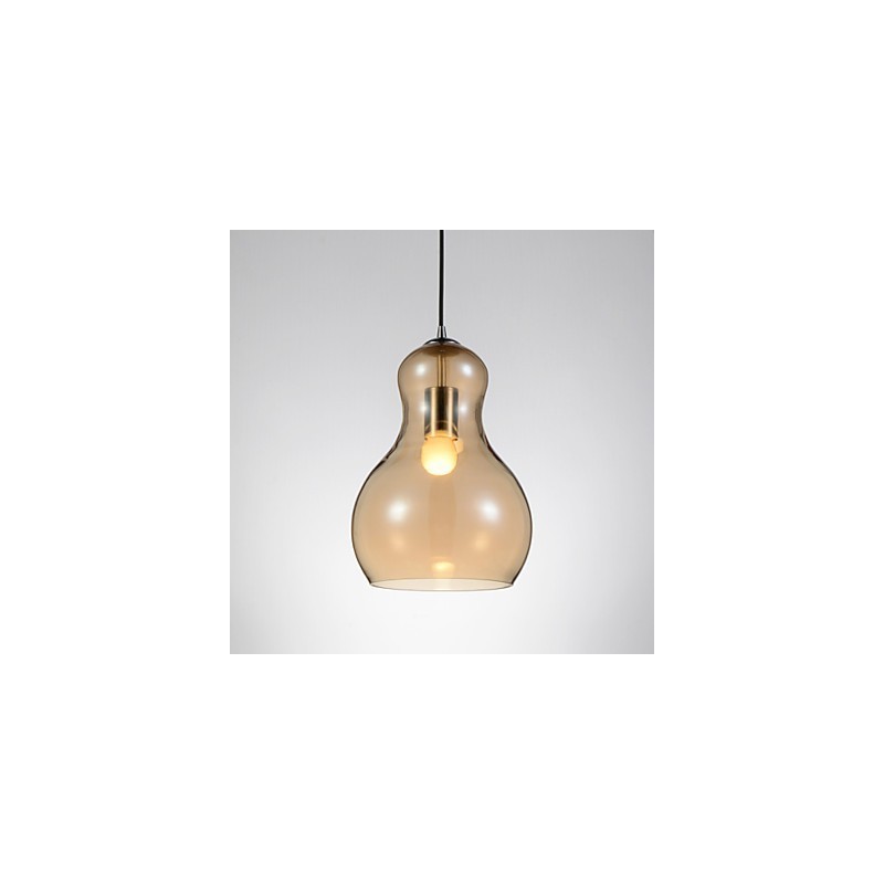 Závesná lampa v tvare tekvice 1 Svetlá Moderná Jednoduchosť Zlatá Chróm Ružové zlato Jantárová dymovo sivá Sklo a uhlíková oceľ
