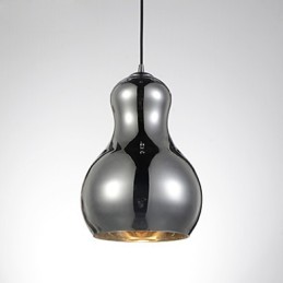 Závesná lampa v tvare tekvice 1 Svetlá Moderná Jednoduchosť Zlatá Chróm Ružové zlato Jantárová dymovo sivá Sklo a uhlíková oceľ