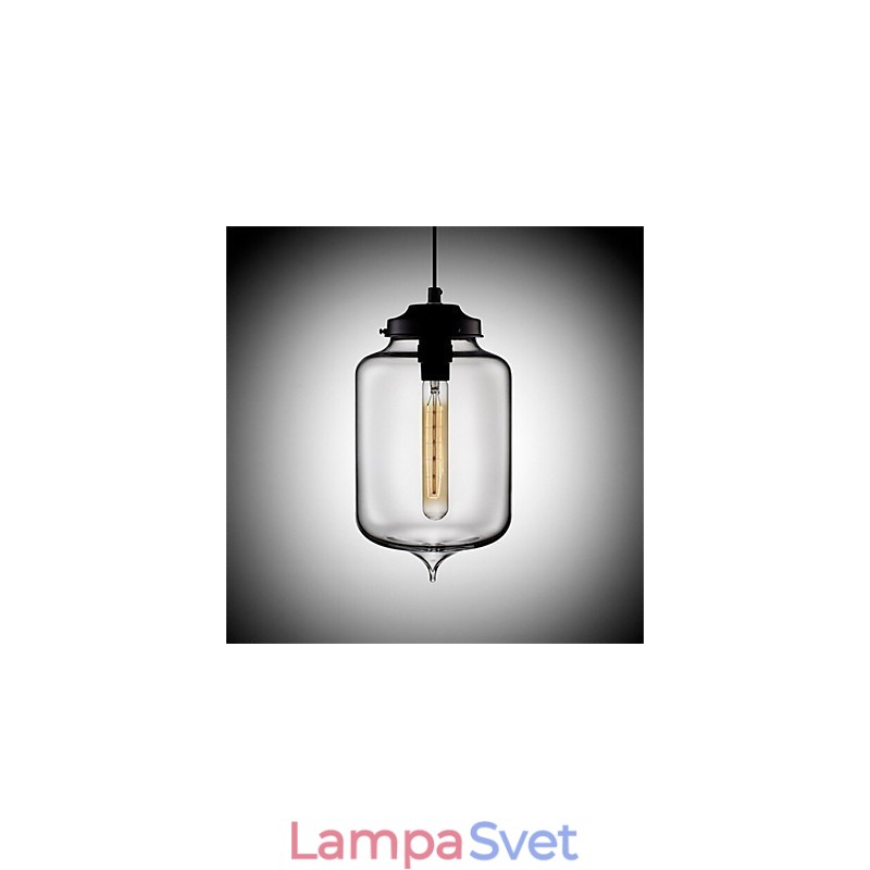 Retro kreatívna jednohlavá sklenená závesná lampa kaviareň v miske zlatej rybky