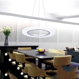 Závesné svietidlo okrúhly stropný luster Mliečne akrylové stropné svietidlá s jedným krúžkom