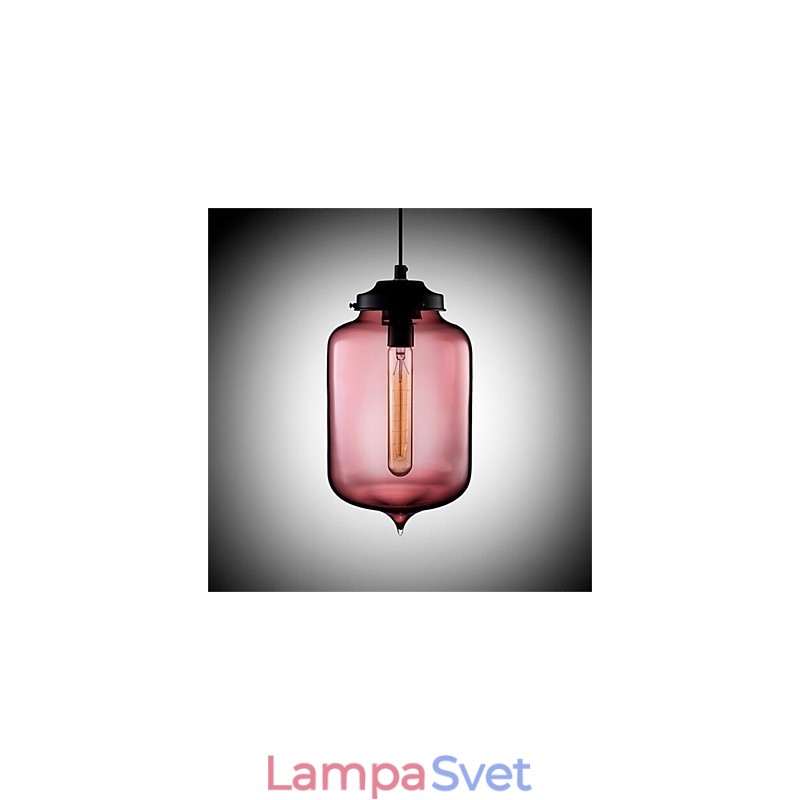 Retro kreatívna jednohlavá sklenená závesná lampa kaviareň v miske zlatej rybky