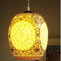 Retro keramická lampa Stairs Blue Single Head Luster Creative